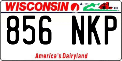 WI license plate 856NKP