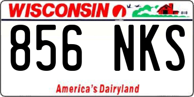 WI license plate 856NKS