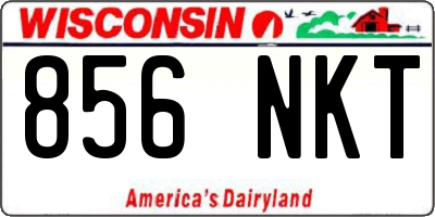 WI license plate 856NKT