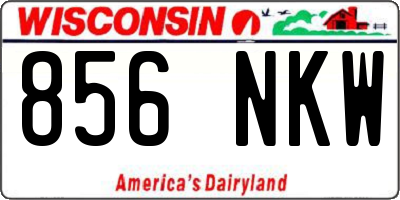 WI license plate 856NKW