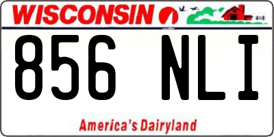 WI license plate 856NLI