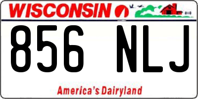 WI license plate 856NLJ