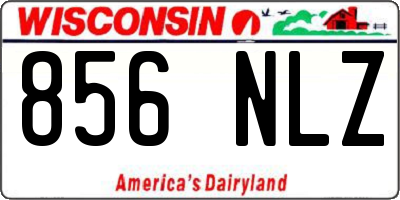 WI license plate 856NLZ