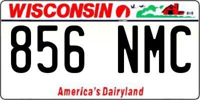 WI license plate 856NMC