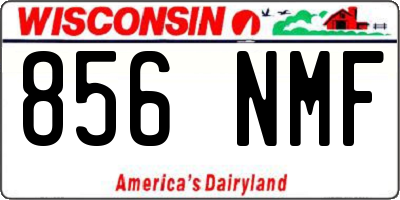 WI license plate 856NMF