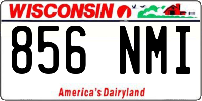 WI license plate 856NMI