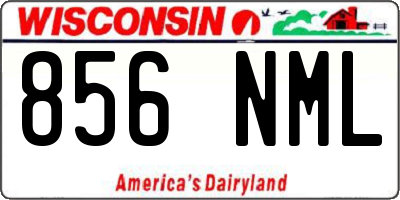 WI license plate 856NML