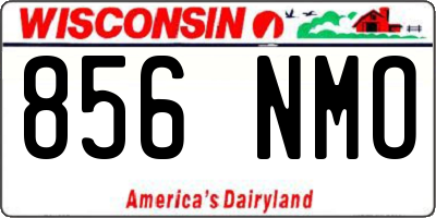 WI license plate 856NMO