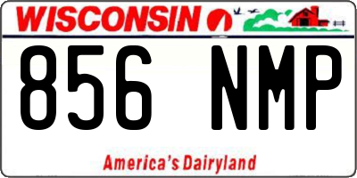 WI license plate 856NMP