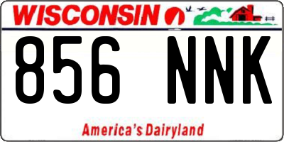 WI license plate 856NNK