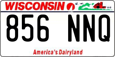 WI license plate 856NNQ