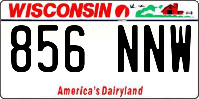 WI license plate 856NNW
