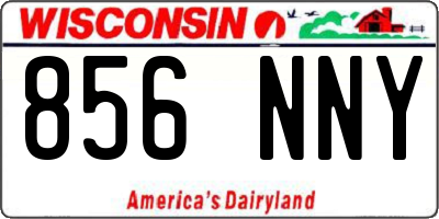 WI license plate 856NNY