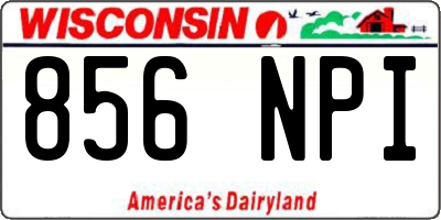 WI license plate 856NPI