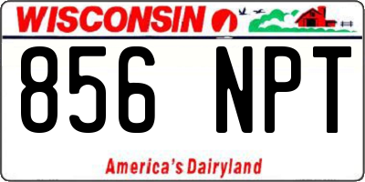 WI license plate 856NPT