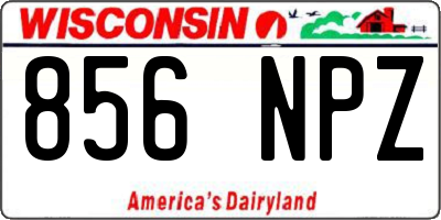 WI license plate 856NPZ