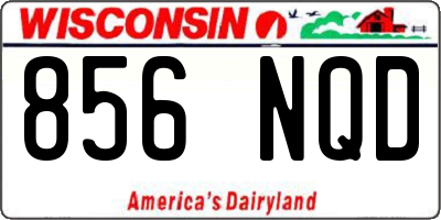WI license plate 856NQD