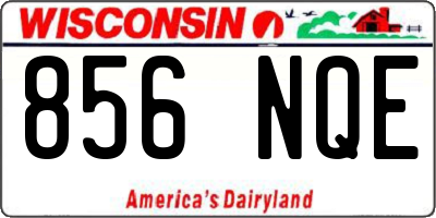 WI license plate 856NQE