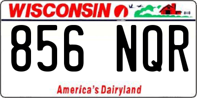 WI license plate 856NQR