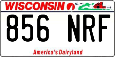 WI license plate 856NRF
