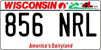 WI license plate 856NRL