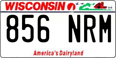 WI license plate 856NRM