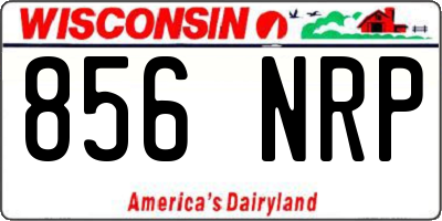 WI license plate 856NRP