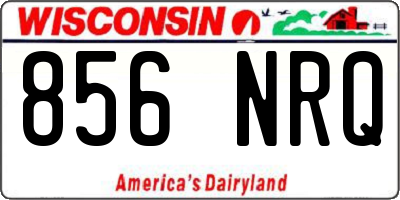 WI license plate 856NRQ