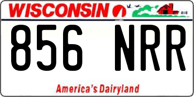 WI license plate 856NRR