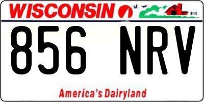 WI license plate 856NRV