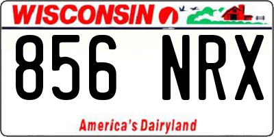 WI license plate 856NRX