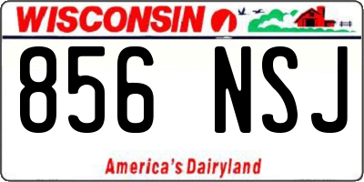 WI license plate 856NSJ