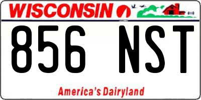 WI license plate 856NST