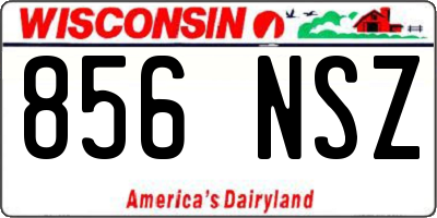 WI license plate 856NSZ