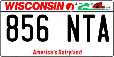 WI license plate 856NTA