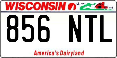 WI license plate 856NTL