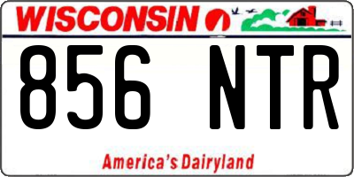 WI license plate 856NTR