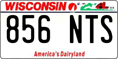 WI license plate 856NTS