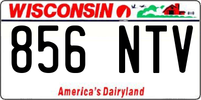 WI license plate 856NTV