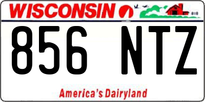 WI license plate 856NTZ