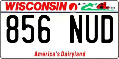 WI license plate 856NUD
