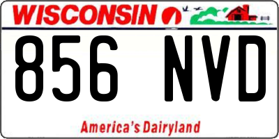 WI license plate 856NVD