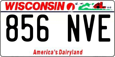 WI license plate 856NVE
