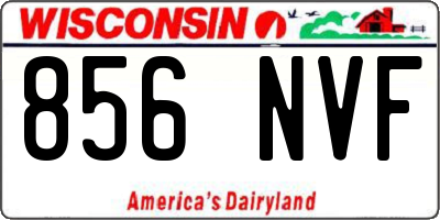 WI license plate 856NVF