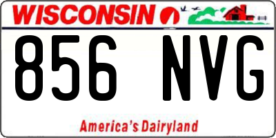 WI license plate 856NVG