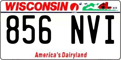 WI license plate 856NVI