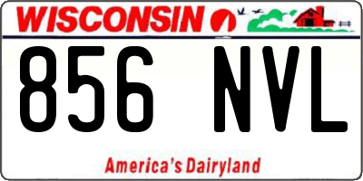 WI license plate 856NVL