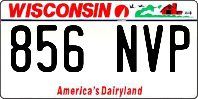 WI license plate 856NVP