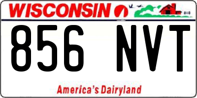 WI license plate 856NVT