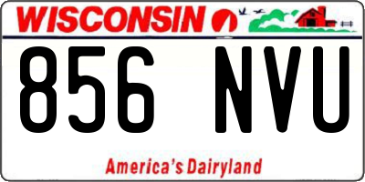 WI license plate 856NVU